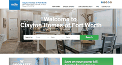 Desktop Screenshot of claytonhomesfortworth.com